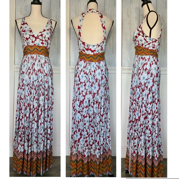 NWOT Anthropologie Auden Floral Maxi Dress - Picture 5 of 16